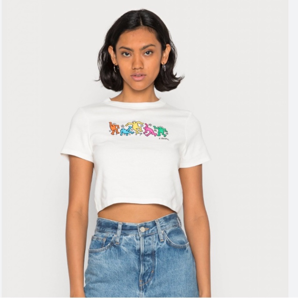 Keith Haring Cropped Tee
